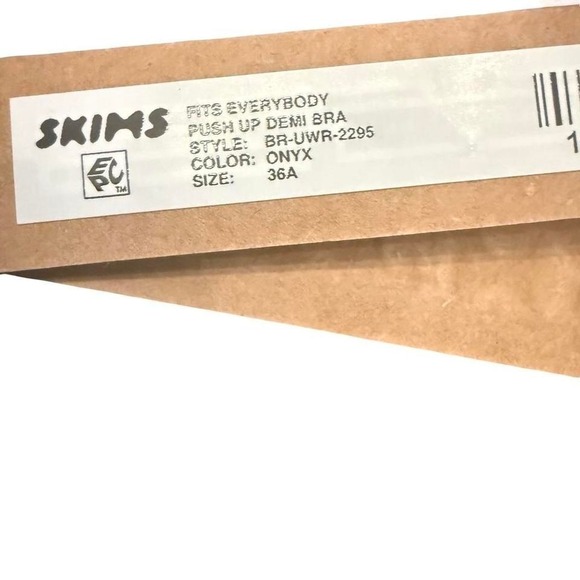 Skims Push Up Demi Black Bra - NWT - 36A - Picture 5 of 5